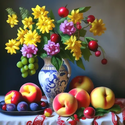 Цветы и фрукты #37