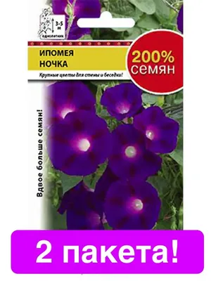 Русский Огород Цветы Ипомея Ночка 2 пакета