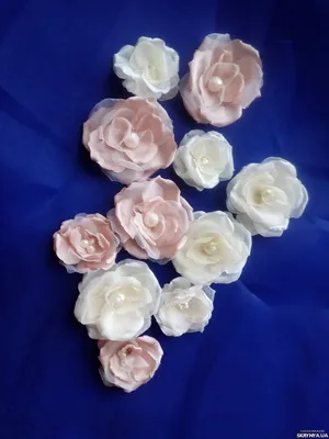 Цветы роз из ткани своими руками - модное украшение. - YouTube