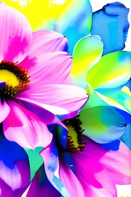 Watercolor Flowers Spring Wallpaper HD Floral Wallpaper Phone Colorful  Wallpaper Iphone Android в 2023 г | Цветы