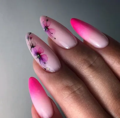 Как Нарисовать ЦВЕТОК на Ногтях / Floral Nail Art Tutorial / Цветочный  дизайн ногтей иголкой — Видео | ВКонтакте