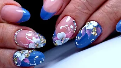 Наклейки для ногтей "Цветы" декоративные наклейки на ногти дизайн ногтей  маникюр купить по цене 200 ₽ в интернет-магазине KazanExpress