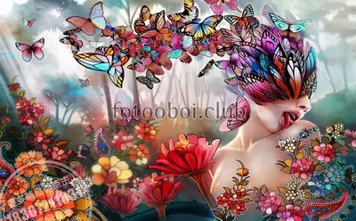 Скачать обои цветы, бабочки, орхидея, цветы, butterflies разрешение 640x960  #98696