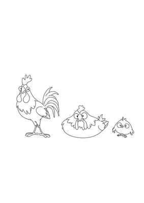 Рисунок курица для детей - 56 фото