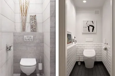 Маленький туалет в стиле минимализм - Дизайн интерьера | Маленький туалет, Дизайн  туалета, Интерьер