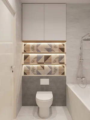 Туалет в квартире по ул. Тернопольская 10 — дизайн проект интерьера —  