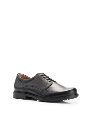 Черные классические мужские туфли из натуральной кожи со шнурками купить в  интернет магазине Kwinto