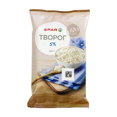 Творог 5% 380 г - ТЮМЕНЬМОЛОКО