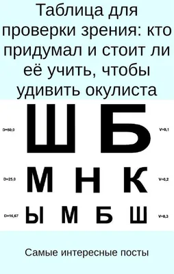 Советы | Окулист, Таблица для проверки зрения, Советы