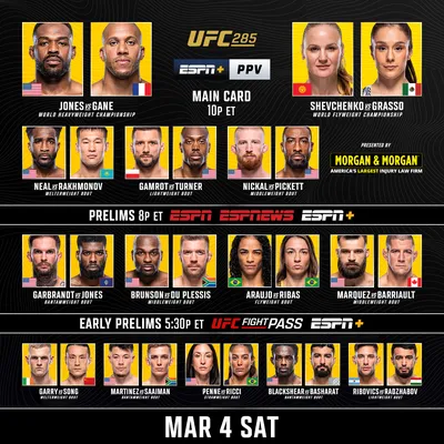 UFC 287: Pereira vs. Adesanya 2 Saturday, April 8 Exclusively on ESPN+ PPV  - ESPN Press Room U.S.