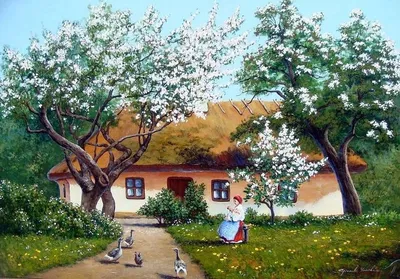 Картина Украинский пейзаж ᐉ Добрянская Анна ᐉ онлайн-галерея Molbert.