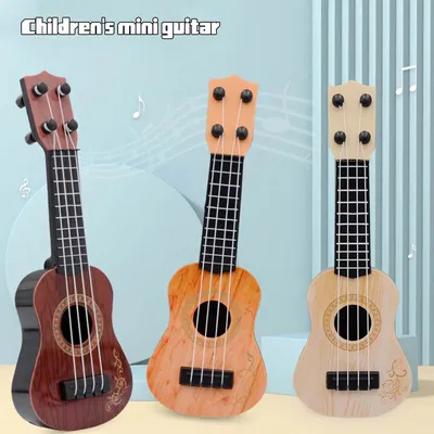 Мини-гитара, 4 струны, классическое укулеле, игрушечные музыкальные  инструменты для детей, начинающих, раннее образование, Маленький гаджет,  игрушки | AliExpress