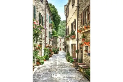 Улицы старого города, цветочная …» — создано в Шедевруме