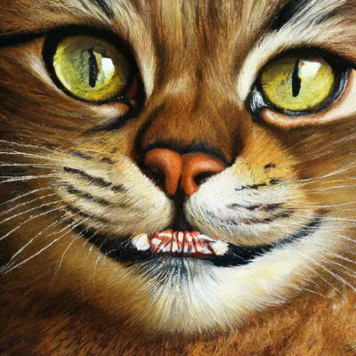 Чеширский, синий,улыбающийся кот 5d,…» — создано в Шедевруме