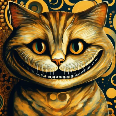Улыбка чеширского кота В стиле …» — создано в Шедевруме