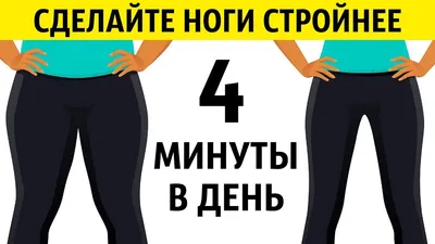 4-минутная Тренировка Для Быстрого Похудения Ног - YouTube