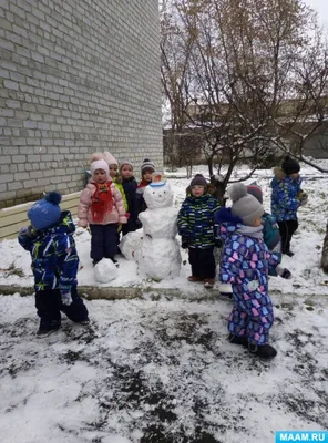 Фотоотчет «Ура! Выпал первый снег!» (5 фото). Воспитателям детских садов,  школьным учителям и педагогам - Маам.ру