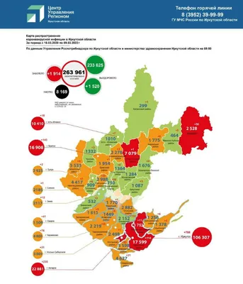 Оперативная информация по коронавирусу в Приангарье на утро 9 марта