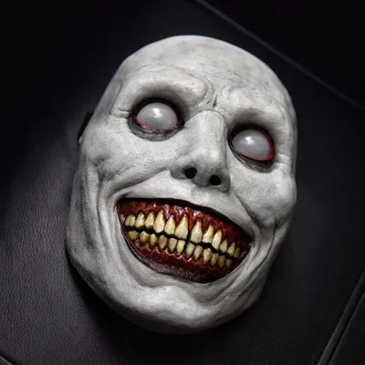 Страшная маска на Хэллоуин, улыбающиеся демоны, ужасные маски на лицо,  реквизит для косплея зла, для вечеринки, маскарада, аксессуары для  Хэллоуина - купить по выгодной цене | AliExpress