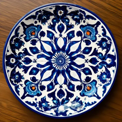Декоративные узоры на посуде» — создано в Шедевруме