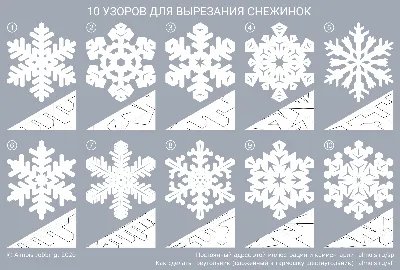 Узор в виде снежинки - 57 фото