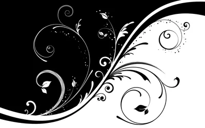 Скачать обои узор, черно-белая, завитки, pattern, black and white  разрешение 2560x1600 #11246