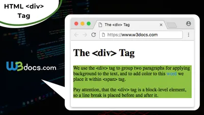 How to use the HTML div tag container - IONOS