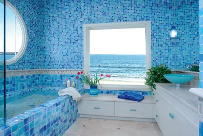 Ванная комната в голубом цвете: идеи оформления и фото - Статьи  интернет-магазина Панели-Шоп