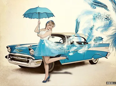 Пин-ап с Chevrolet bel air — DRIVE2