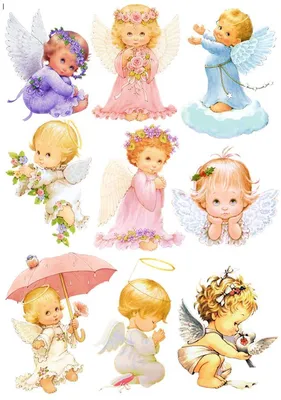 Вафельная картинка "Ангелочки. Ангел. Ангелок" (А4) купить в Украине