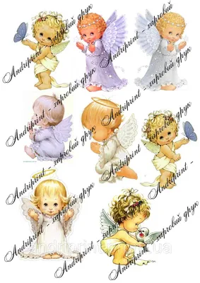 Вафельная картинка ангелов на свадьбу (ID#213214906), цена: 9 руб., купить  на 