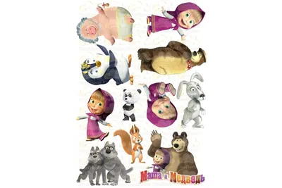 Вафельные картинки «Маша и Медведь» - купить Вафельные картинки в  интернет-магазине 