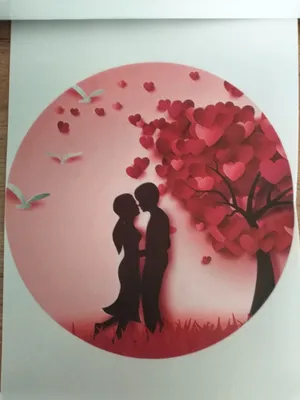 Картинки сердечки открытки Любовь rom0089 на сахарной бумаге |  