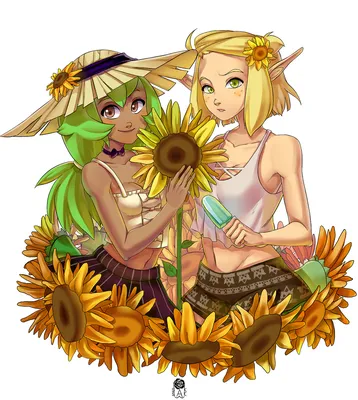 Amalia and Eva summer clothes | Dofus / Wakfu | Know Your Meme