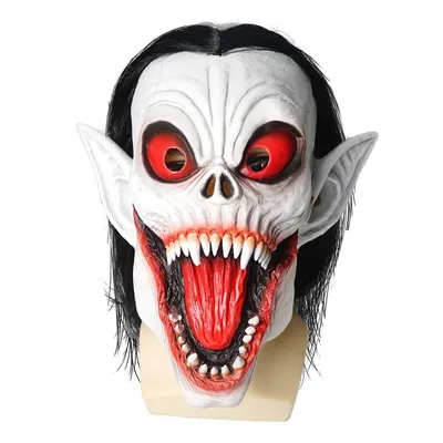Купить Маска вампира для лица, костюм на Хэллоуин, реквизит для вечеринки,  страшные маски для косплея для взрослых и детей | Joom