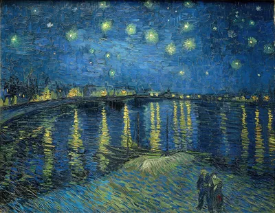 Картина Копия картины Ван Гога "Звездная ночь" (копия Анджея Влодарчика)  60x90 VG210806 купить в Москве