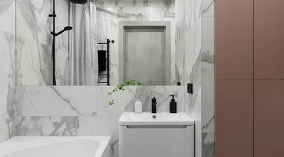 Дизайн интерьера ванной "Дизайн маленькой ванной комнаты с низким потолком"  | Портал Люкс-Дизайн.RU