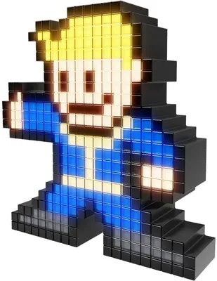 Ночник Фалаут Ваулт бой PDP Pixel Pals Fallout 4 Vault Boy  878-021-NA-VLT-NB - купить Геймерские светильники pdp в Киеве и Украине,  цена на Геймерские светильники в интернет магазине 