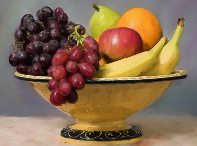 Композиция Ваза с фруктами - купить в Пятигорске с доставкой в интерьерном  центре Жемчужина