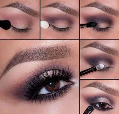 Красивый вечерний макияж глаз. Фото макияжа глаз пошагово. | Eye makeup  pictures, Eye makeup, Eye makeup tutorial