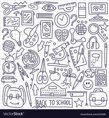 School supplies set Royalty Free Vector Image - VectorStock