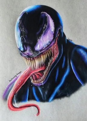 Рисунок карандашом :: Venom (Веном, Черная смерть) :: Marvel (Вселенная  Марвел) :: рисовал сам :: фэндомы / картинки, гифки, прикольные комиксы,  интересные статьи по теме.