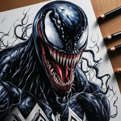 How to draw Venom | Drawing tutorial - YouTube