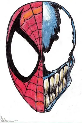 How to draw Spiderman and Venom - YouTube