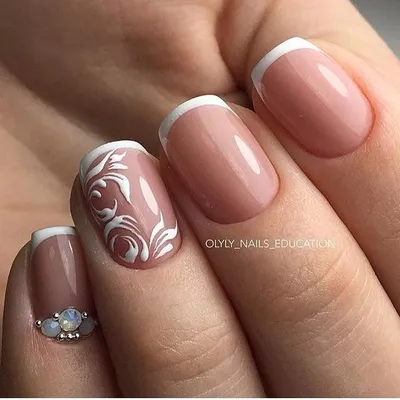 Вензеля на ногтях: фото пошагово для начинающих | Elegant nail art, Nail  art, Nail art designs