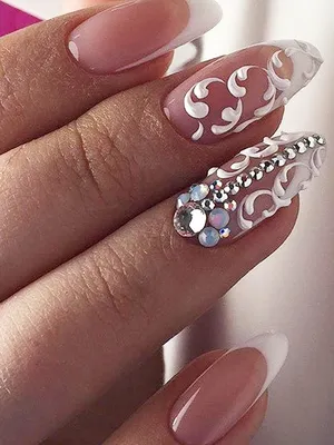 Вензеля, свадебный | Nail art designs, Pretty nail art, Cute nails