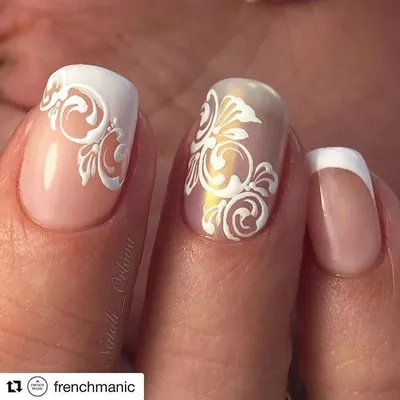 Вензеля на ногтях: фото пошагово для начинающих | Manicure, Wedding nails  design, Pretty nails