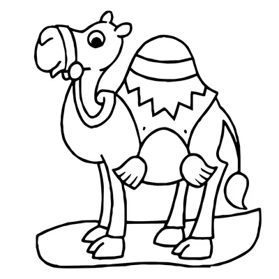 Картинки для детей верблюда👶(25 фото) ⭐ Наслаждайтесь юмором! | Animal  coloring pages, Farm animal coloring pages, Desert animals coloring