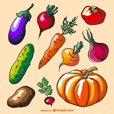 Веселые овощи и фрукты #29