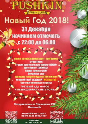 НОВЫЙ ГОД 2018,  , Pushkin - Афиша Омска